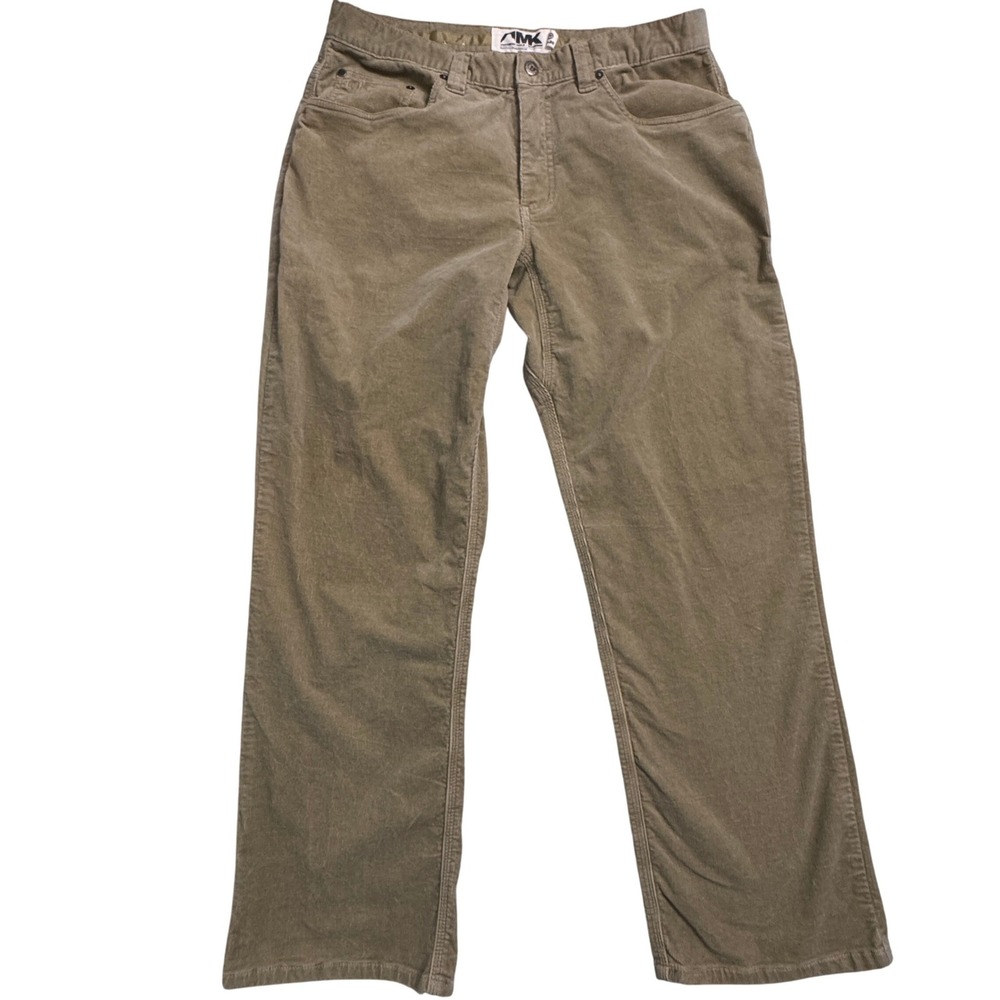 Mountain Khakis Men Corduroy Pants Beige Straight Leg Tag‎ Size 36x30 Small spot